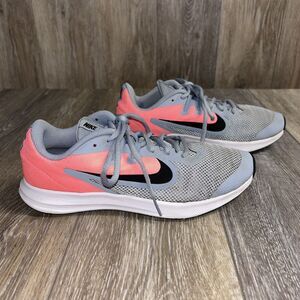 Nike AR4135-402 Downshifter 9 GS Sneaker Shoes Girls Youth US Size 6Y Pink Gray